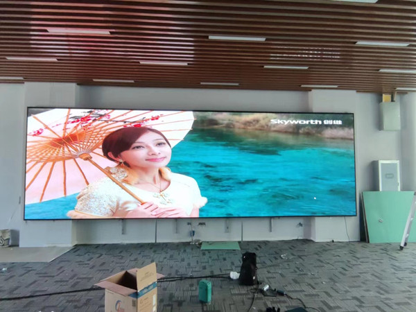 连云P1.53led小间距屏安装案例